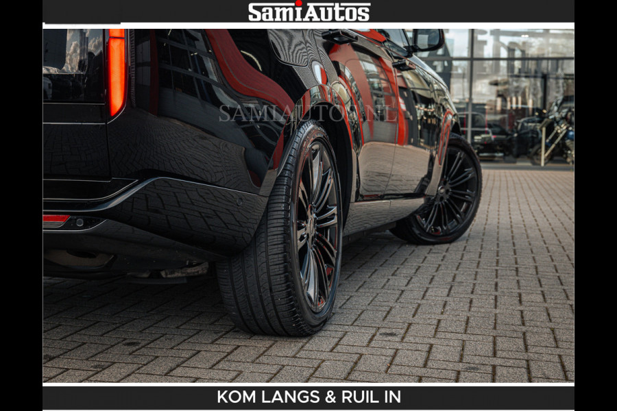 Land Rover Range Rover P550e 551 PK GARANTIE TOT 14-03-2029 | ACHTERAS BESTURING | SOFT CLOSE | HEAD-UP | FACELIFT MODEL | 23 INCH VELGEN | PANORAMADAK | STUURVERWARMING | STOEL KOELING | Incl btw | Fabrieksgarantie tot 14-03-2029 – Geniet van gemoedsrust met uitgebreide dekking tot deze datum.