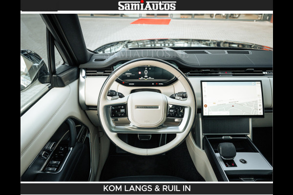 Land Rover Range Rover P550e 551 PK GARANTIE TOT 14-03-2029 | ACHTERAS BESTURING | SOFT CLOSE | HEAD-UP | FACELIFT MODEL | 23 INCH VELGEN | PANORAMADAK | STUURVERWARMING | STOEL KOELING | Incl btw | Fabrieksgarantie tot 14-03-2029 – Geniet van gemoedsrust met uitgebreide dekking tot deze datum.