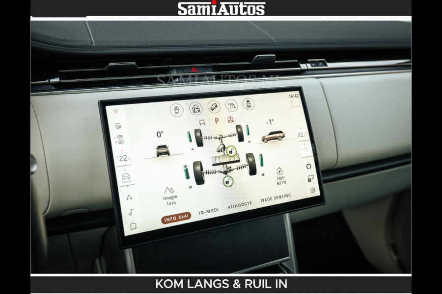 Land Rover Range Rover P550e 551 PK GARANTIE TOT 14-03-2029 | ACHTERAS BESTURING | SOFT CLOSE | HEAD-UP | FACELIFT MODEL | 23 INCH VELGEN | PANORAMADAK | STUURVERWARMING | STOEL KOELING | Incl btw | Fabrieksgarantie tot 14-03-2029 – Geniet van gemoedsrust met uitgebreide dekking tot deze datum.
