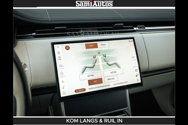 Land Rover Range Rover P550e 551 PK GARANTIE TOT 14-03-2029 | ACHTERAS BESTURING | SOFT CLOSE | HEAD-UP | FACELIFT MODEL | 23 INCH VELGEN | PANORAMADAK | STUURVERWARMING | STOEL KOELING | Incl btw | Fabrieksgarantie tot 14-03-2029 – Geniet van gemoedsrust met uitgebreide dekking tot deze datum.