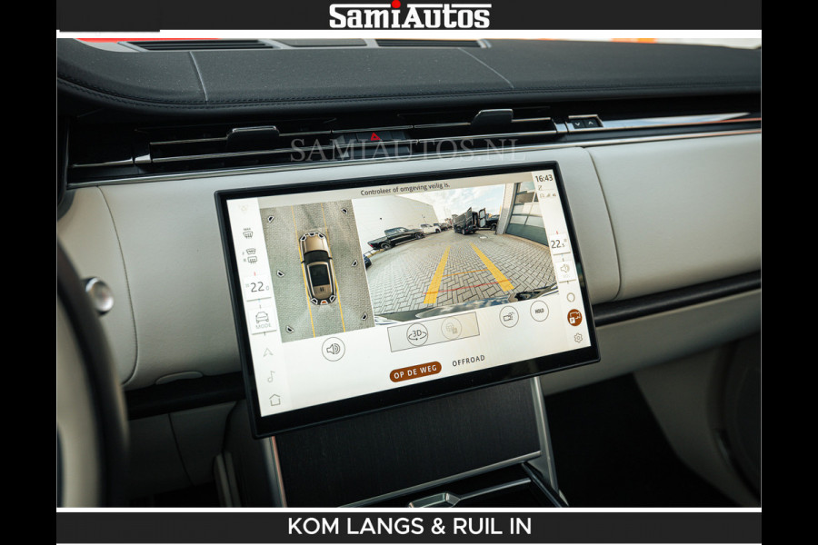 Land Rover Range Rover P550e 551 PK GARANTIE TOT 14-03-2029 | ACHTERAS BESTURING | SOFT CLOSE | HEAD-UP | FACELIFT MODEL | 23 INCH VELGEN | PANORAMADAK | STUURVERWARMING | STOEL KOELING | Incl btw | Fabrieksgarantie tot 14-03-2029 – Geniet van gemoedsrust met uitgebreide dekking tot deze datum.