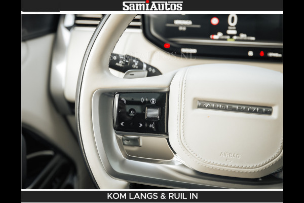Land Rover Range Rover P550e 551 PK GARANTIE TOT 14-03-2029 | ACHTERAS BESTURING | SOFT CLOSE | HEAD-UP | FACELIFT MODEL | 23 INCH VELGEN | PANORAMADAK | STUURVERWARMING | STOEL KOELING | Incl btw | Fabrieksgarantie tot 14-03-2029 – Geniet van gemoedsrust met uitgebreide dekking tot deze datum.
