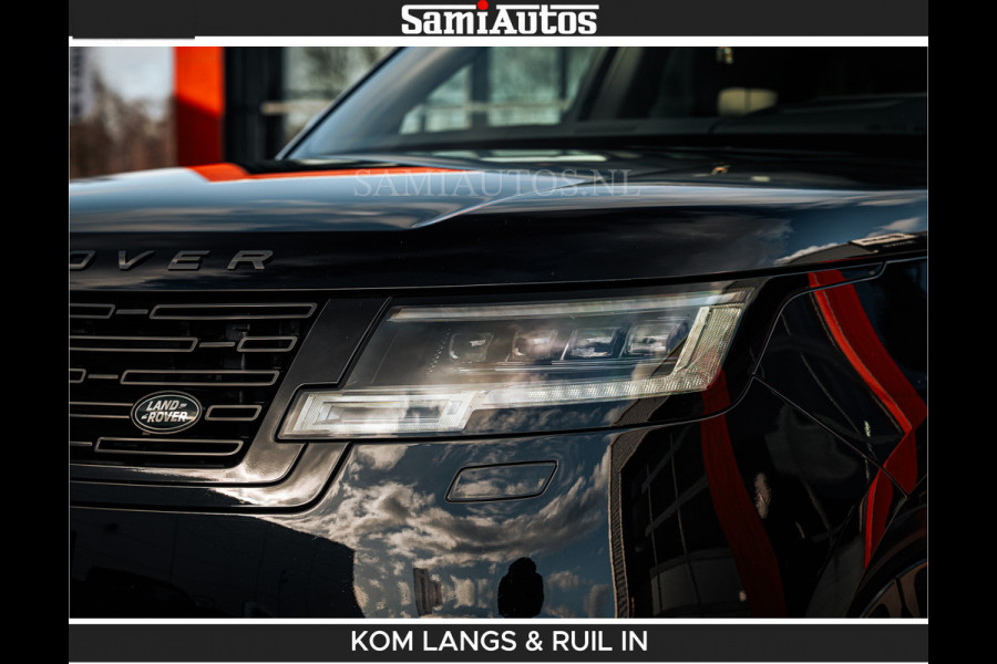 Land Rover Range Rover P550e 551 PK GARANTIE TOT 14-03-2029 | ACHTERAS BESTURING | SOFT CLOSE | HEAD-UP | FACELIFT MODEL | 23 INCH VELGEN | PANORAMADAK | STUURVERWARMING | STOEL KOELING | Incl btw | Fabrieksgarantie tot 14-03-2029 – Geniet van gemoedsrust met uitgebreide dekking tot deze datum.
