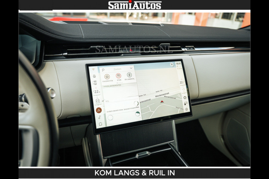 Land Rover Range Rover P550e 551 PK GARANTIE TOT 14-03-2029 | ACHTERAS BESTURING | SOFT CLOSE | HEAD-UP | FACELIFT MODEL | 23 INCH VELGEN | PANORAMADAK | STUURVERWARMING | STOEL KOELING | Incl btw | Fabrieksgarantie tot 14-03-2029 – Geniet van gemoedsrust met uitgebreide dekking tot deze datum.
