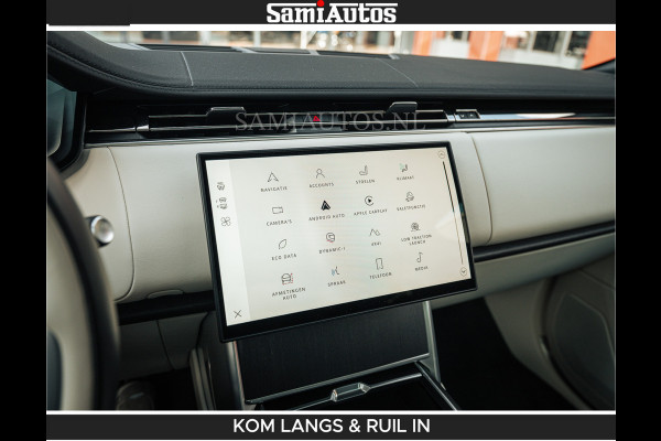 Land Rover Range Rover P550e 551 PK GARANTIE TOT 14-03-2029 | ACHTERAS BESTURING | SOFT CLOSE | HEAD-UP | FACELIFT MODEL | 23 INCH VELGEN | PANORAMADAK | STUURVERWARMING | STOEL KOELING | Incl btw | Fabrieksgarantie tot 14-03-2029 – Geniet van gemoedsrust met uitgebreide dekking tot deze datum.