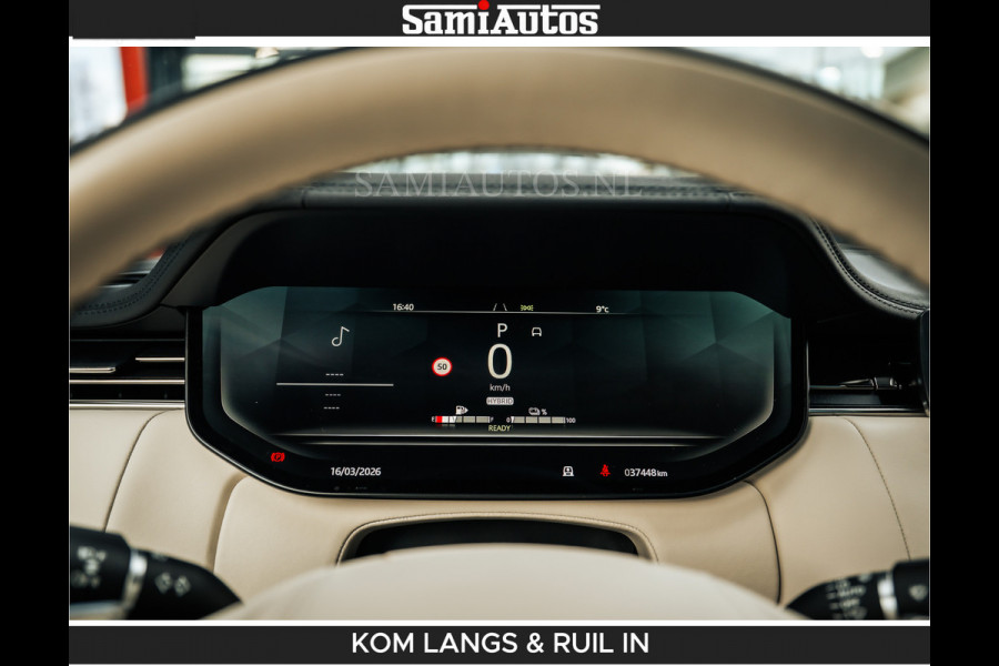 Land Rover Range Rover P550e 551 PK GARANTIE TOT 14-03-2029 | ACHTERAS BESTURING | SOFT CLOSE | HEAD-UP | FACELIFT MODEL | 23 INCH VELGEN | PANORAMADAK | STUURVERWARMING | STOEL KOELING | Incl btw | Fabrieksgarantie tot 14-03-2029 – Geniet van gemoedsrust met uitgebreide dekking tot deze datum.