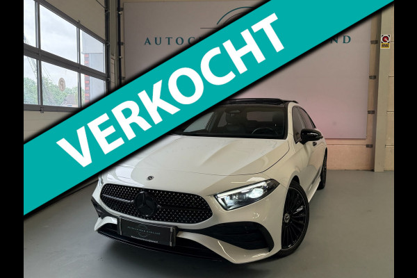 Mercedes-Benz A-Klasse 180 AMG Black Line, 1 Jaar Bovag Garantie, Automaat, Panoramadak, Navi, Camera