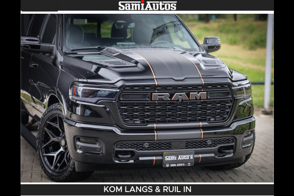 Dodge Ram LIMITED SPORT H.O 540 PK | Massage + Full Option | De Meest Luxe en Volle Pick-Up in zijn Klasse | Comfortabele Dubbele Cabine met Royale 5 Zitplaatsen | BPM vrij | Nu Leverbaar uit Voorraad | Voorraad Nr 2355 - 5149 | De specialist in Amerikaanse pick‑ups in Nederland en Europa.