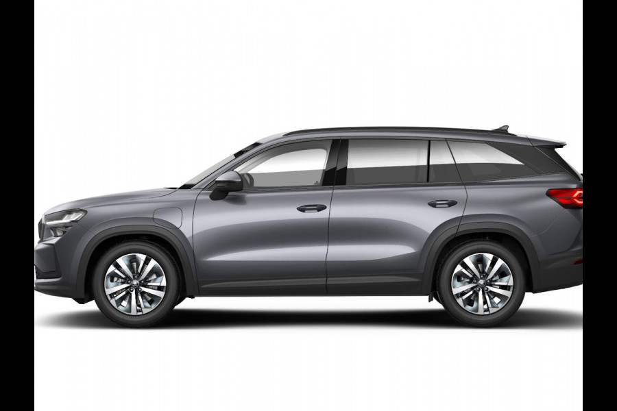 Škoda Kodiaq 1.5 TSI PHEV Edition 204 pk 6 versn. DSG | Trekhaak | Sunset | Velgen: 18" lichtmetalen velgen Soira aero, zilver