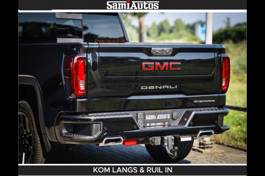 GMC Sierra DENALI 6.2 V8 426PK Full Option | De Meest Luxe Pick-Up in zijn Klasse | Comfortabele Dubbele Cabine met Royale 5 Zitplaatsen | BPM vrij | Nu Leverbaar uit Voorraad | Voorraad Nr 1539 | De specialist in Amerikaanse pick‑ups in Nederland en Europa.