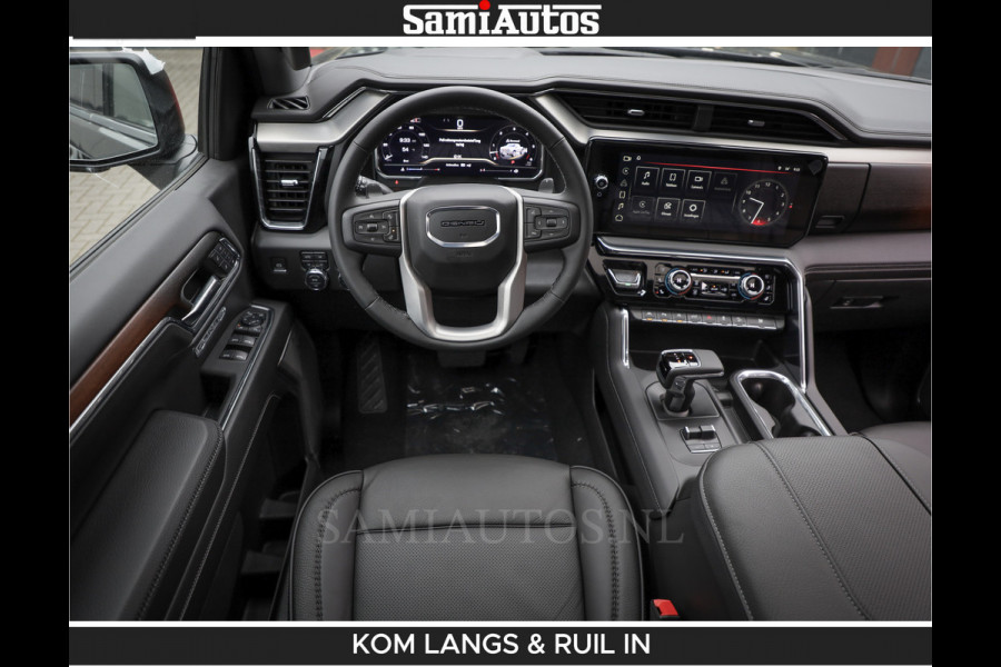 GMC Sierra DENALI 6.2 V8 426PK Full Option | De Meest Luxe Pick-Up in zijn Klasse | Comfortabele Dubbele Cabine met Royale 5 Zitplaatsen | BPM vrij | Nu Leverbaar uit Voorraad | Voorraad Nr 1539 | De specialist in Amerikaanse pick‑ups in Nederland en Europa.