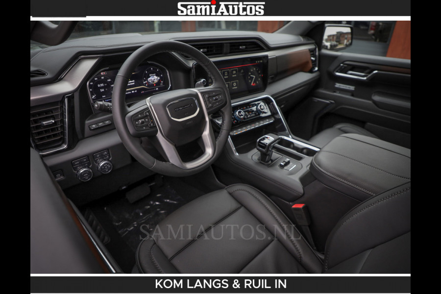 GMC Sierra DENALI 6.2 V8 426PK Full Option | De Meest Luxe Pick-Up in zijn Klasse | Comfortabele Dubbele Cabine met Royale 5 Zitplaatsen | BPM vrij | Nu Leverbaar uit Voorraad | Voorraad Nr 1539 | De specialist in Amerikaanse pick‑ups in Nederland en Europa.