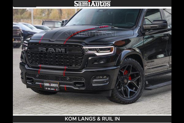 Dodge Ram LIMITED 2026 5.7 V8 HEMI | MAXIMAAL UITGERUST | DUBBELE CABINE | 5 PERSOONS | DC | Allernieuwste Limited uitvoering – volledig uitgerust met alle opties, inclusief MWK en normale laadbak.