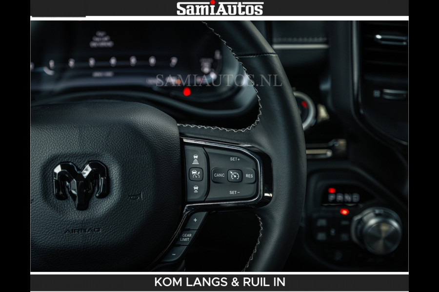 Dodge Ram LIMITED 2026 5.7 V8 HEMI | MAXIMAAL UITGERUST | DUBBELE CABINE | 5 PERSOONS | DC | Allernieuwste Limited uitvoering – volledig uitgerust met alle opties, inclusief MWK en normale laadbak.