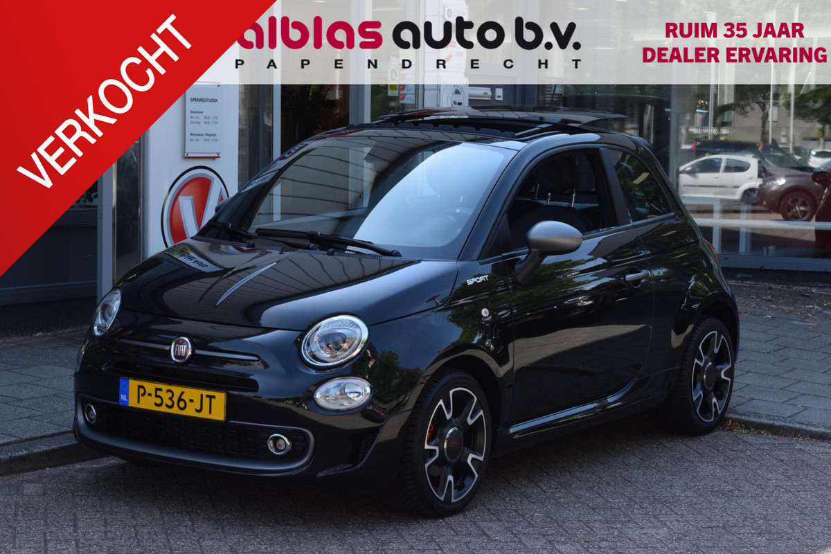Fiat 500 1.0 Hybrid Sport|Open dak|16"|Cruise|TFT|Clima