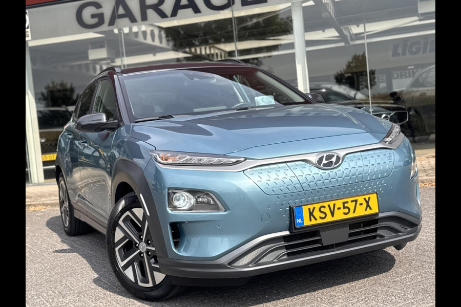 Hyundai Kona EV Premium 64 kWh | SOH: 95,4% | Full Options | 3 Fase | Warmtepomp | Two Tone | Afn. Trekhaak | Blindspot | | Leder |