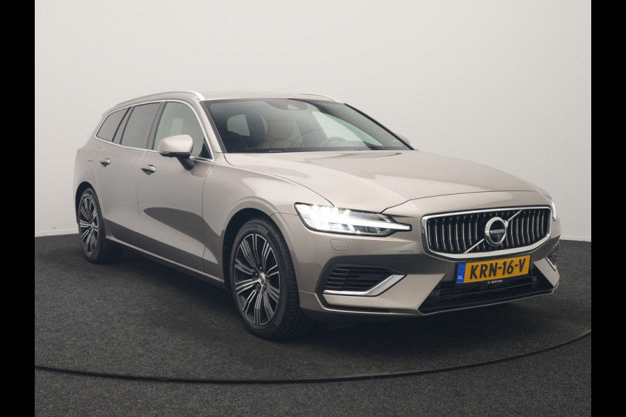 Volvo V60 T6 Recharge AWD Inscription PHEV 340pk Dealer O.H | Trekhaak Af Fabriek | Adaptive Cruise | 360 Camera | Head Up | Lederen Sportstoelen Memory & Verkoeling | Keyless | Apple Carplay | Stoel & Stuurverwarming | Virtual | Navigatie | DAB | 18"L.M | Plug In Hybrid |