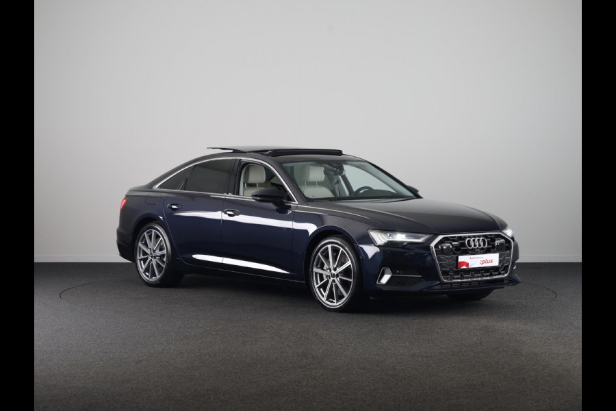Audi A6 Limousine 50 TFSI e quattro Advanced edition 299pk | Private lease vanaf €908 | Panoramadak | Head Up display | B&O Audio  | Elektrisch verstelbare voorstoelen met geheugen