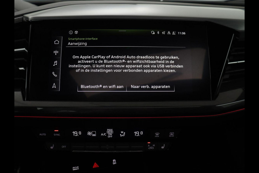 Audi Q4 Sportback e-tron 40 Launch edition S Competition 77 kWh | SOH 92,5% | Panoramadak | Leder | Stoelverwarming | Adaptive cruise | Head-up | SONOS audio | Sfeerverlichting | Carplay | Trekhaak