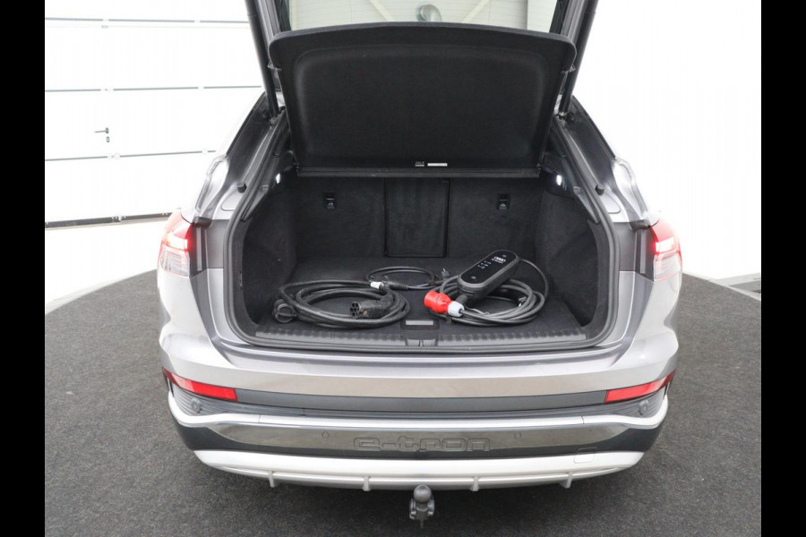 Audi Q4 Sportback e-tron 40 Launch edition S Competition 77 kWh | SOH 92,5% | Panoramadak | Leder | Stoelverwarming | Adaptive cruise | Head-up | SONOS audio | Sfeerverlichting | Carplay | Trekhaak