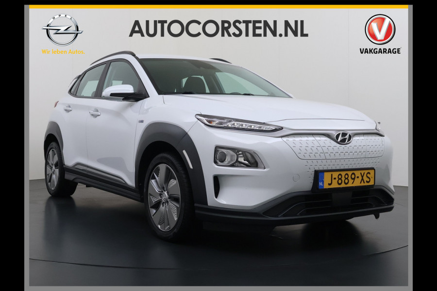 Hyundai Kona EV Comfort 64kWh 3-Fase Laden Warmtepomp Adap.Cruise SOH 100% Camera Navi* Apple Carplay Android Auto Ecc Pdc Keyless Lane Assist Bluetooth DAB Led FCA Origineel Nederlandse Auto