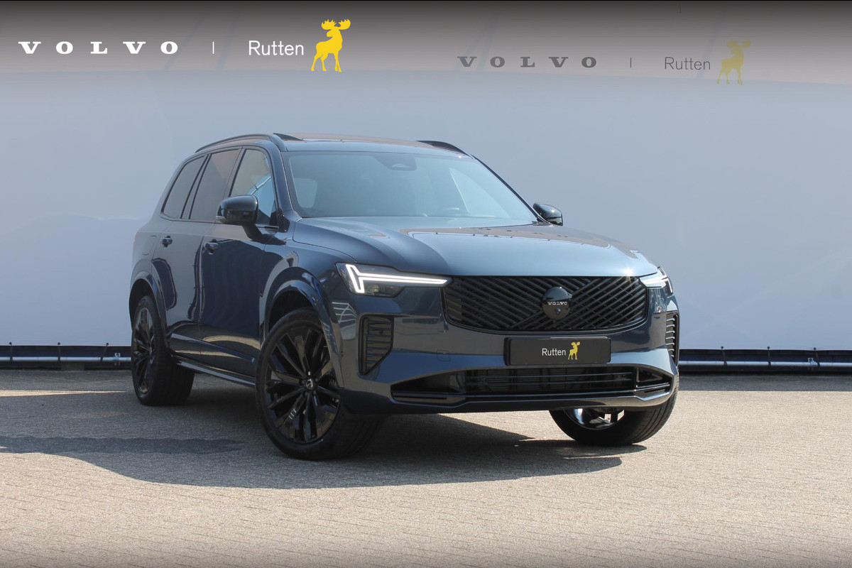 Volvo XC90 T8 406pk Automaat AWD Ultra Black Edition / Stoelmassage - en ventilatie / Luchtvering / Trekhaak / Panoramadak / Google services / Elektrisch bedienbare voorstoelen met geheugen / Stoelverwarming voor en achter