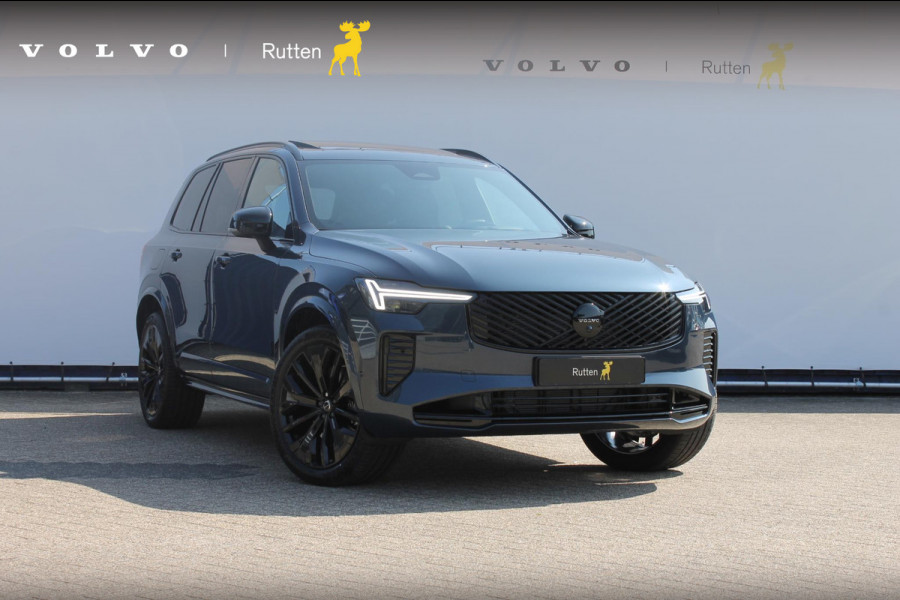 Volvo XC90 T8 406pk Automaat AWD Ultra Black Edition / Stoelmassage - en ventilatie / Luchtvering / Trekhaak / Panoramadak / Google services / Elektrisch bedienbare voorstoelen met geheugen / Stoelverwarming voor en achter
