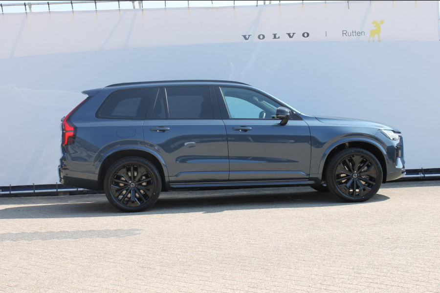 Volvo XC90 T8 406pk Automaat AWD Ultra Black Edition / Stoelmassage - en ventilatie / Luchtvering / Trekhaak / Panoramadak / Google services / Elektrisch bedienbare voorstoelen met geheugen / Stoelverwarming voor en achter
