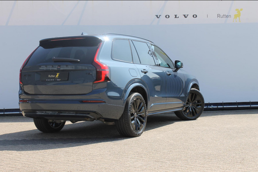 Volvo XC90 T8 406pk Automaat AWD Ultra Black Edition / Stoelmassage - en ventilatie / Luchtvering / Trekhaak / Panoramadak / Google services / Elektrisch bedienbare voorstoelen met geheugen / Stoelverwarming voor en achter