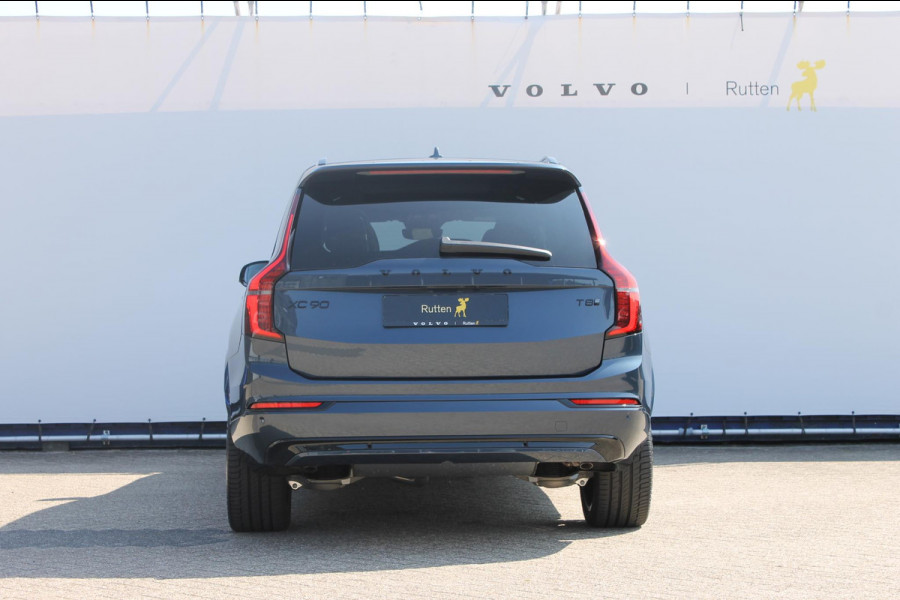 Volvo XC90 T8 406pk Automaat AWD Ultra Black Edition / Stoelmassage - en ventilatie / Luchtvering / Trekhaak / Panoramadak / Google services / Elektrisch bedienbare voorstoelen met geheugen / Stoelverwarming voor en achter