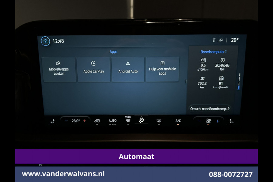 Ford Transit Custom 2.0 TDCI 136pk Automaat L1H1 Euro6 Airco | Camera | Navigatie | LED | LM Velgen | Apple Carplay Android Auto, Stoelverwarming, Verwarmde voorruit, Parkeersensoren, Bijrijdersbank