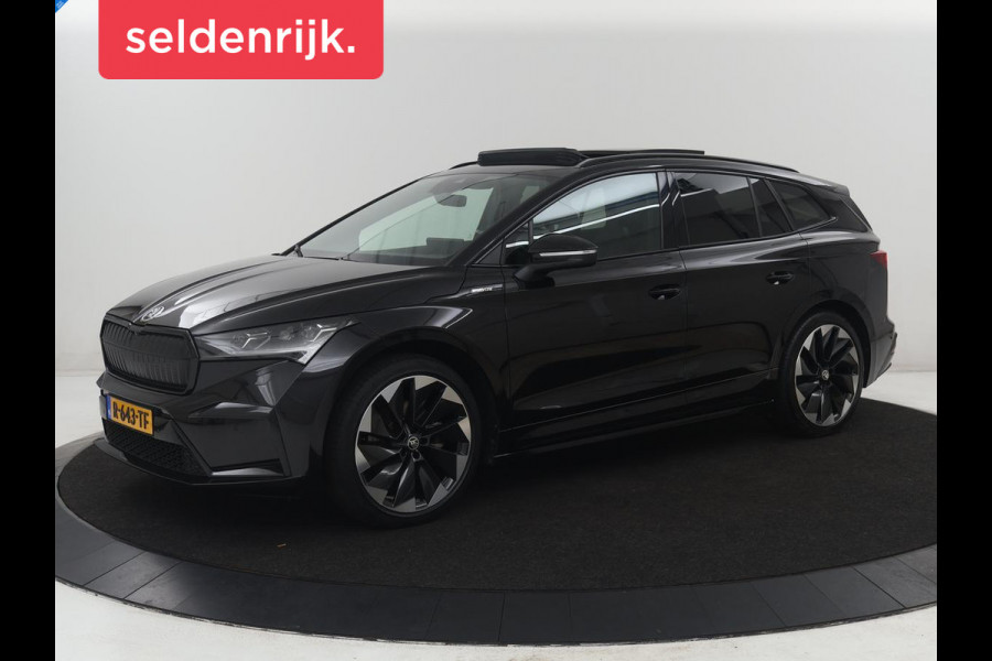 Škoda Enyaq iV 80 Business Edition | SOH 93,6% | Panoramadak | Leder/alcantara | Memory | Stuur/stoel verwarming | Adaptive cruise | Carplay | Sfeerverlichting | Camera | Park assist | Trekhaak