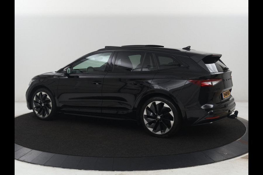 Škoda Enyaq iV 80 Business Edition | SOH 93,6% | Panoramadak | Leder/alcantara | Memory | Stuur/stoel verwarming | Adaptive cruise | Carplay | Sfeerverlichting | Camera | Park assist | Trekhaak