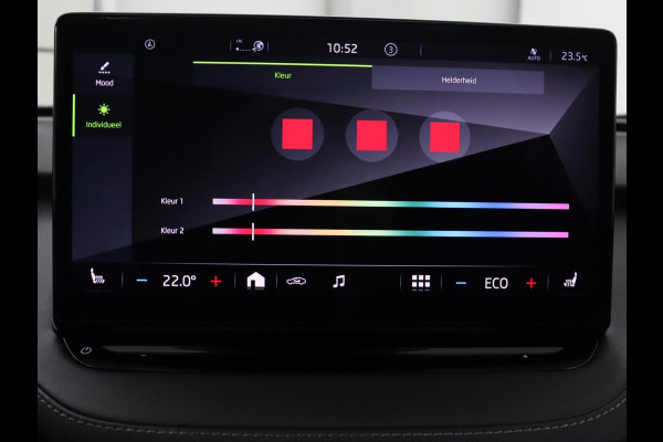 Škoda Enyaq iV 80 Business Edition | SOH 93,6% | Panoramadak | Leder/alcantara | Memory | Stuur/stoel verwarming | Adaptive cruise | Carplay | Sfeerverlichting | Camera | Park assist | Trekhaak