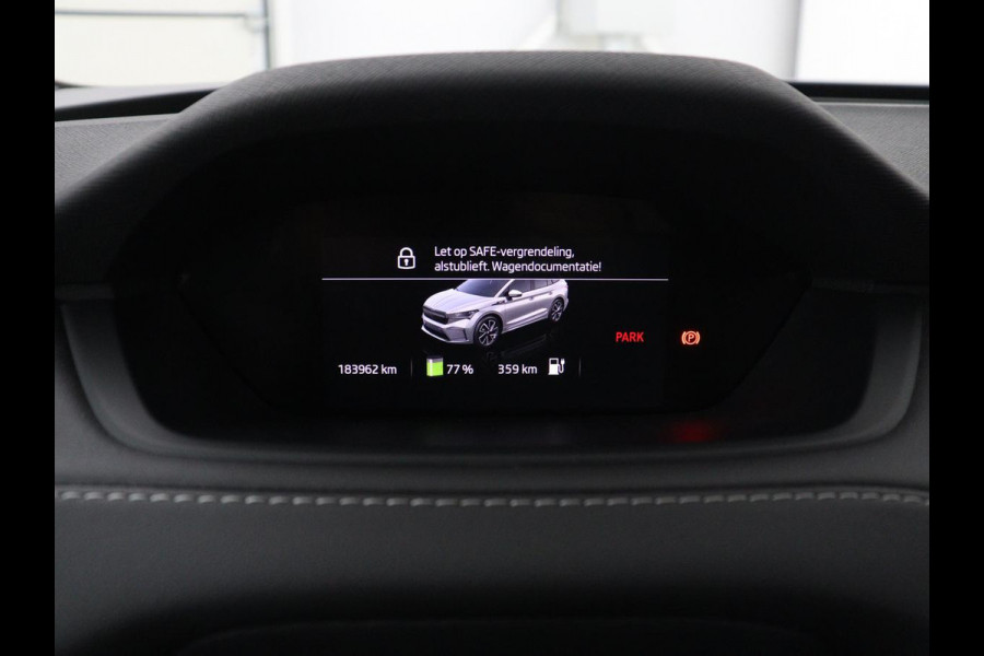 Škoda Enyaq iV 80 Business Edition | SOH 93,6% | Panoramadak | Leder/alcantara | Memory | Stuur/stoel verwarming | Adaptive cruise | Carplay | Sfeerverlichting | Camera | Park assist | Trekhaak