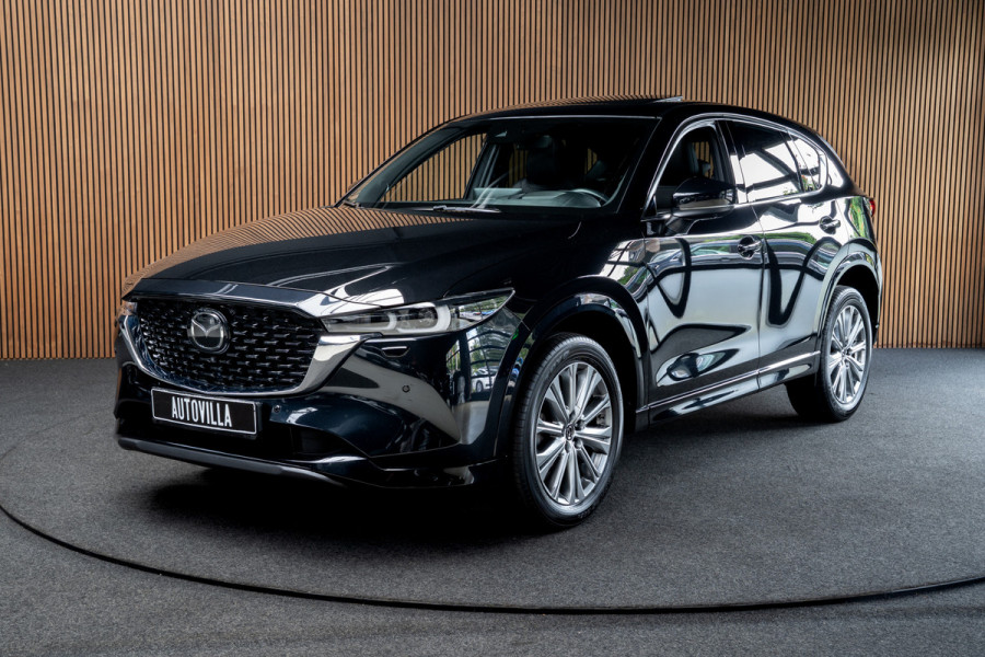 Mazda CX-5 2.5 SkyActiv-G 194 HUD Leder Bose 360 ° Memory seats Navi Matrix LED PDC Stuur- & stoelverwarming Elektr. bedienbare achterklep Climate C. Cruise C. LM velgen BTW auto!