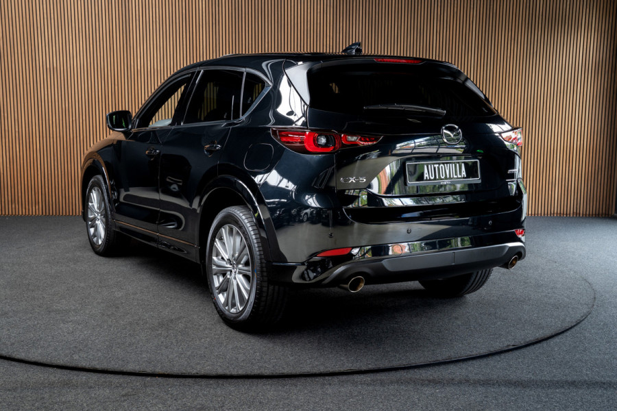 Mazda CX-5 2.5 SkyActiv-G 194 HUD Leder Bose 360 ° Memory seats Navi Matrix LED PDC Stuur- & stoelverwarming Elektr. bedienbare achterklep Climate C. Cruise C. LM velgen BTW auto!