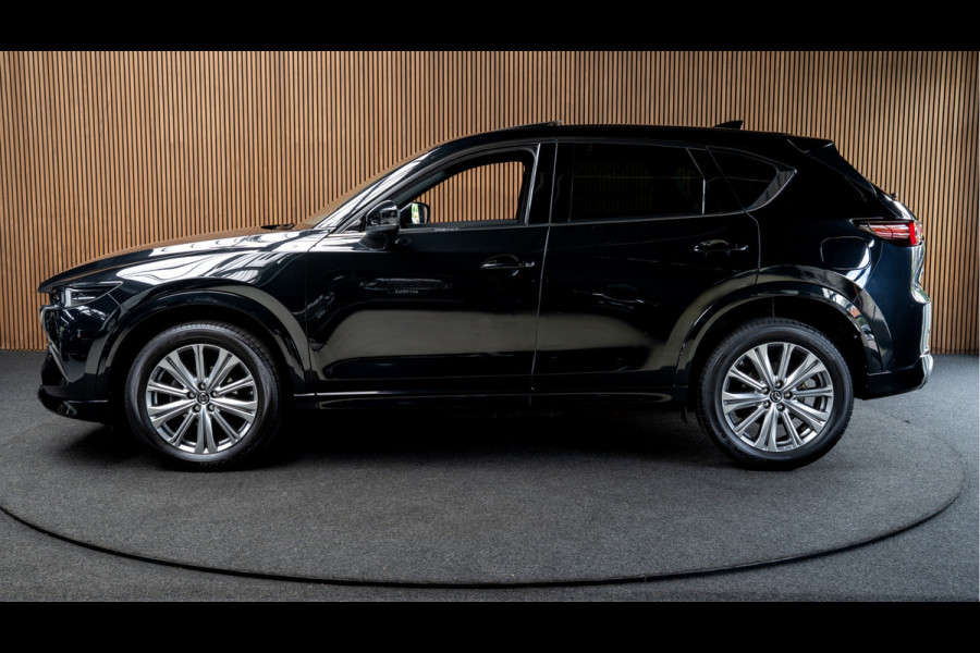 Mazda CX-5 2.5 SkyActiv-G 194 HUD Leder Bose 360 ° Memory seats Navi Matrix LED PDC Stuur- & stoelverwarming Elektr. bedienbare achterklep Climate C. Cruise C. LM velgen BTW auto!