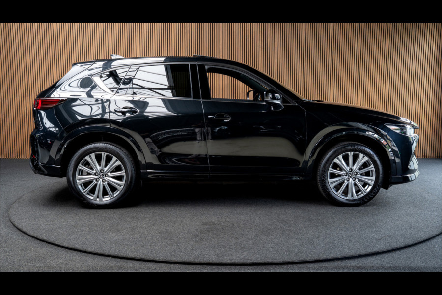 Mazda CX-5 2.5 SkyActiv-G 194 HUD Leder Bose 360 ° Memory seats Navi Matrix LED PDC Stuur- & stoelverwarming Elektr. bedienbare achterklep Climate C. Cruise C. LM velgen BTW auto!
