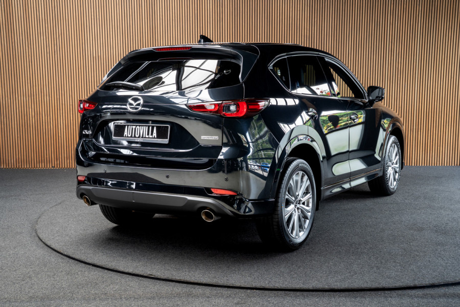 Mazda CX-5 2.5 SkyActiv-G 194 HUD Leder Bose 360 ° Memory seats Navi Matrix LED PDC Stuur- & stoelverwarming Elektr. bedienbare achterklep Climate C. Cruise C. LM velgen BTW auto!
