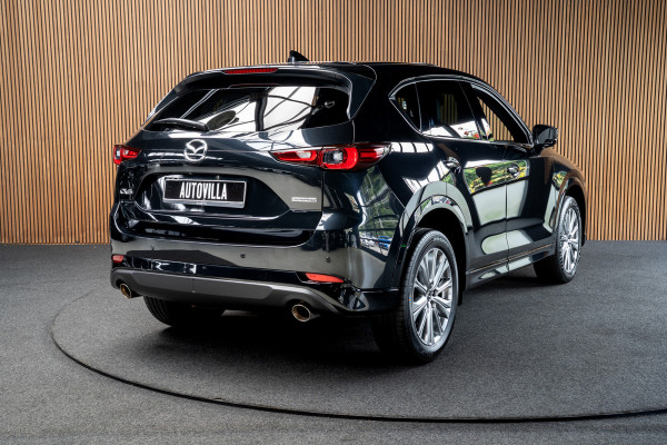 Mazda CX-5 2.5 SkyActiv-G 194 HUD Leder Bose 360 ° Memory seats Navi Matrix LED PDC Stuur- & stoelverwarming Elektr. bedienbare achterklep Climate C. Cruise C. LM velgen BTW auto!