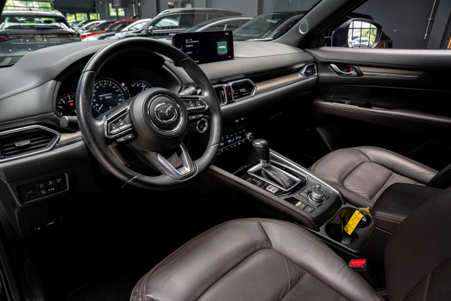 Mazda CX-5 2.5 SkyActiv-G 194 HUD Leder Bose 360 ° Memory seats Navi Matrix LED PDC Stuur- & stoelverwarming Elektr. bedienbare achterklep Climate C. Cruise C. LM velgen BTW auto!