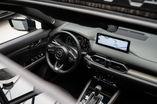 Mazda CX-5 2.5 SkyActiv-G 194 HUD Leder Bose 360 ° Memory seats Navi Matrix LED PDC Stuur- & stoelverwarming Elektr. bedienbare achterklep Climate C. Cruise C. LM velgen BTW auto!