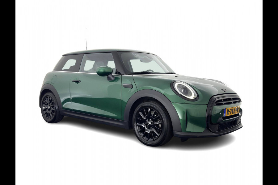 MINI 3-deurs 1.5 One Business Edition (INCL.BTW) Aut. *LEATHER-FABRIC | FULL-LED | NAVI-FULLMAP | SPORT-SEATS | AMBIENT-LIGHT | DIGI-COCKPIT | PRIVACY-GLASS | DAB+ | ECC | PDC | CRUISE | 16''ALU*