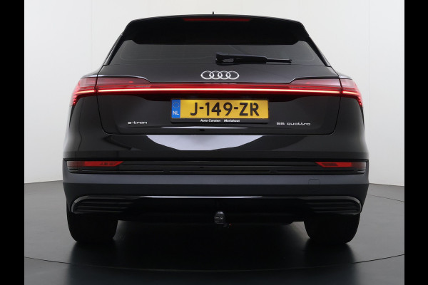 Audi e-tron 55 Quattro 408PK Edition 95kWh Leder+Verwarmd Trekhaak Elek.Achterklep Navi Ecc Lmv 20" Cruise Control Privacy Glas Led SOH 87% Isofix DAB Bluetooth Lane Assist Virtual Cockpit 1.800KG Trekhaak Origineel Nederlandse Auto