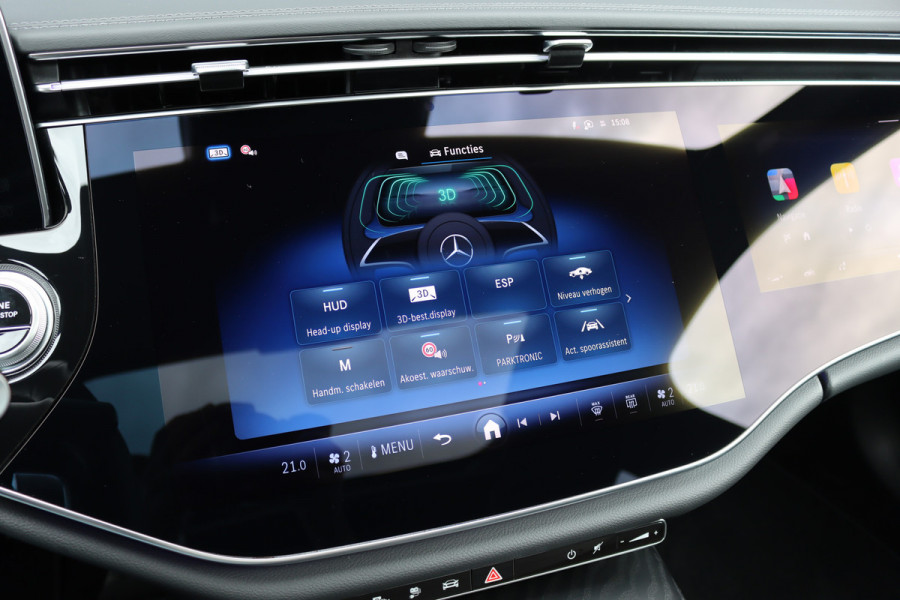 Mercedes-Benz E-Klasse Estate 300 de 4MATIC AMG Line | Luchtvering | Hyperscreen | Distronic+ | HUD | Nappa Leder | Stoelventilatie | Vlakkenverwarming | Massage | 3D-Display |