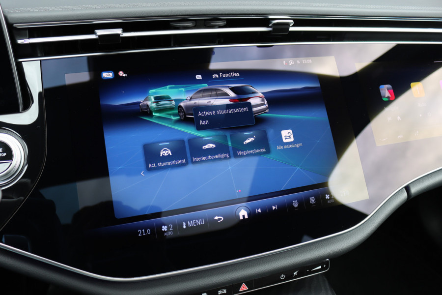 Mercedes-Benz E-Klasse Estate 300 de 4MATIC AMG Line | Luchtvering | Hyperscreen | Distronic+ | HUD | Nappa Leder | Stoelventilatie | Vlakkenverwarming | Massage | 3D-Display |