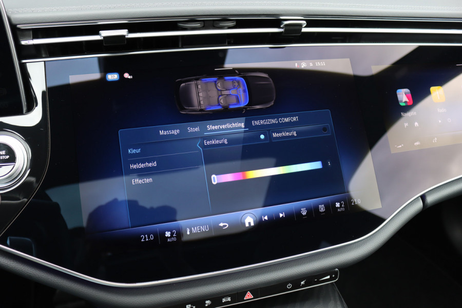 Mercedes-Benz E-Klasse Estate 300 de 4MATIC AMG Line | Luchtvering | Hyperscreen | Distronic+ | HUD | Nappa Leder | Stoelventilatie | Vlakkenverwarming | Massage | 3D-Display |