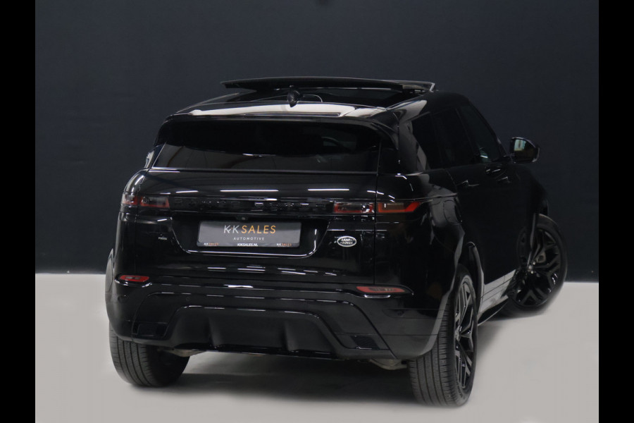 Land Rover Range Rover Evoque 1.5 P300e AWD R-Dynamic SE [SCHUIFKANTELDAK, MEMORY SEATS, APPLE CARPLAY, ANDROID, LED, ELEKTRISCHE ACHTERKLEP, PARKEER ASSISTENT, PDC V+A, CRUISE CONTROL, DIGITAL DASH, NAVIGATIE, CLIMATE CONTROL, KEYLESS START, 20" L