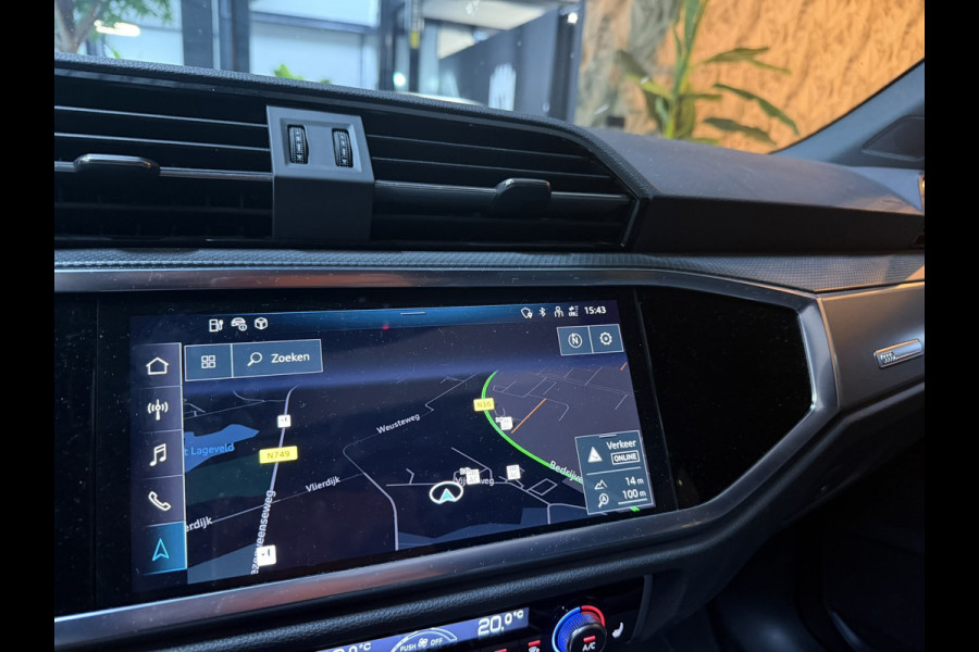 Audi Q3 Sportback 45 TFSI e S Edition|245pk|Plug-in Hybrid|Dealerondh|Adaptieve Cruise|Pano|Matrix LED|Blindspot|Keyless|Rijklaar